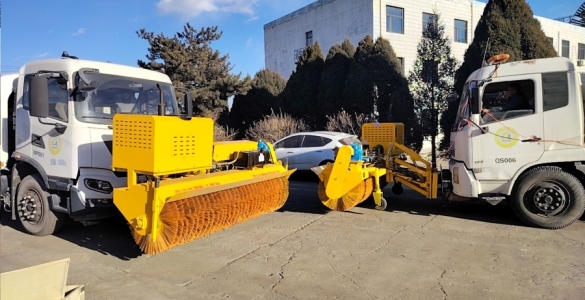 豫工4臺除雪滾  助力懷仁市政道路除雪作業(yè)